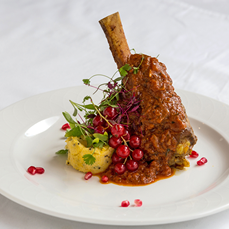 Lamb Shank Main Dish – Rose Indienne